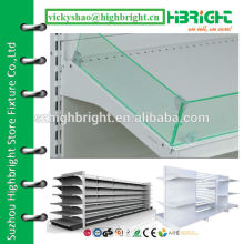 colored acrylic shelf riser for supermarket rack